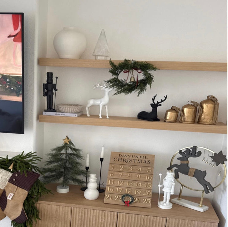 White Oak Floating Shelf