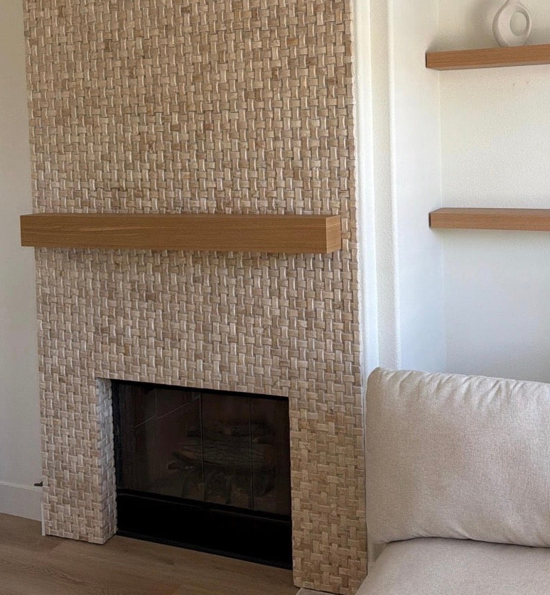 White Oak Fireplace Mantel