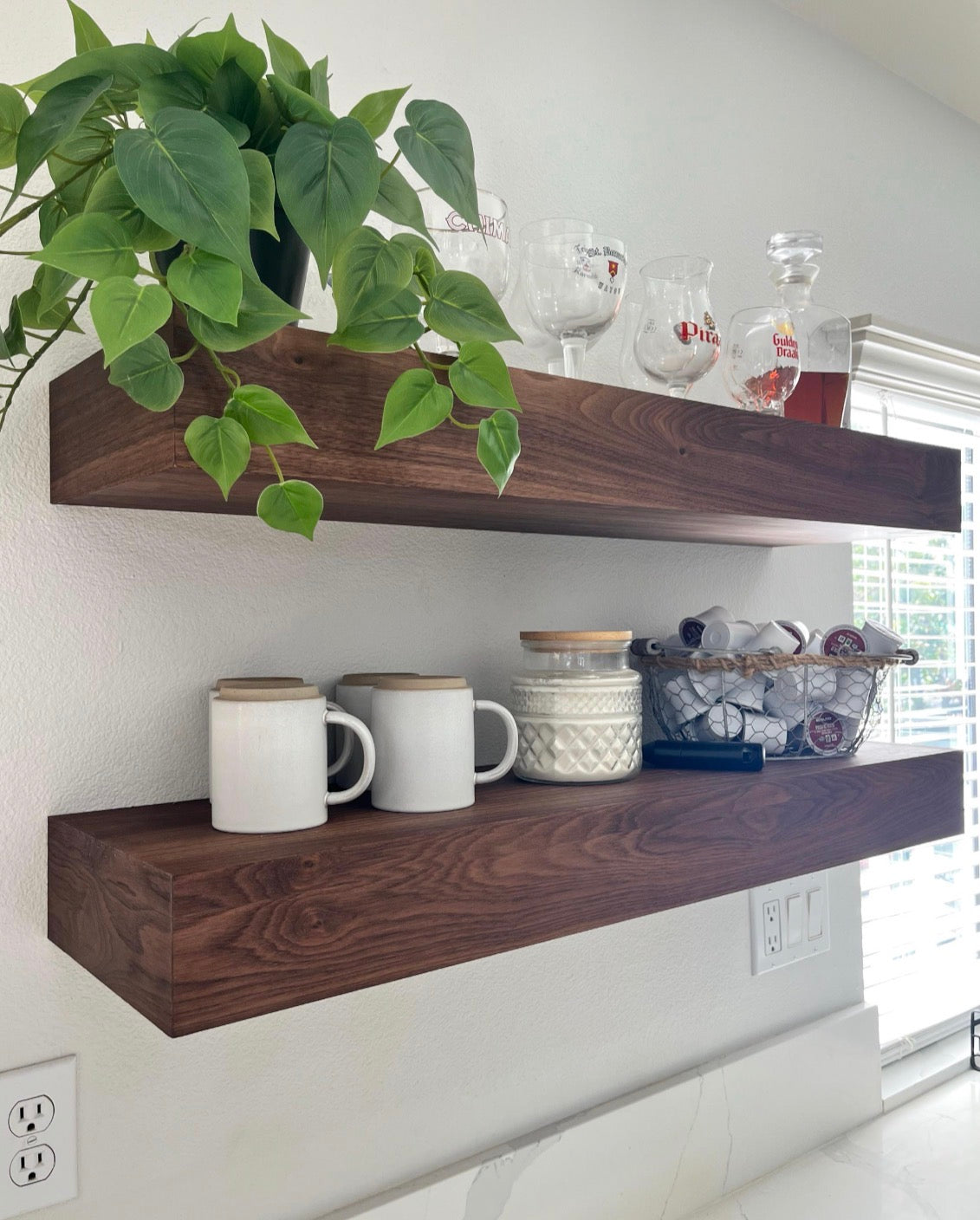 Walnut Floating Shelf
